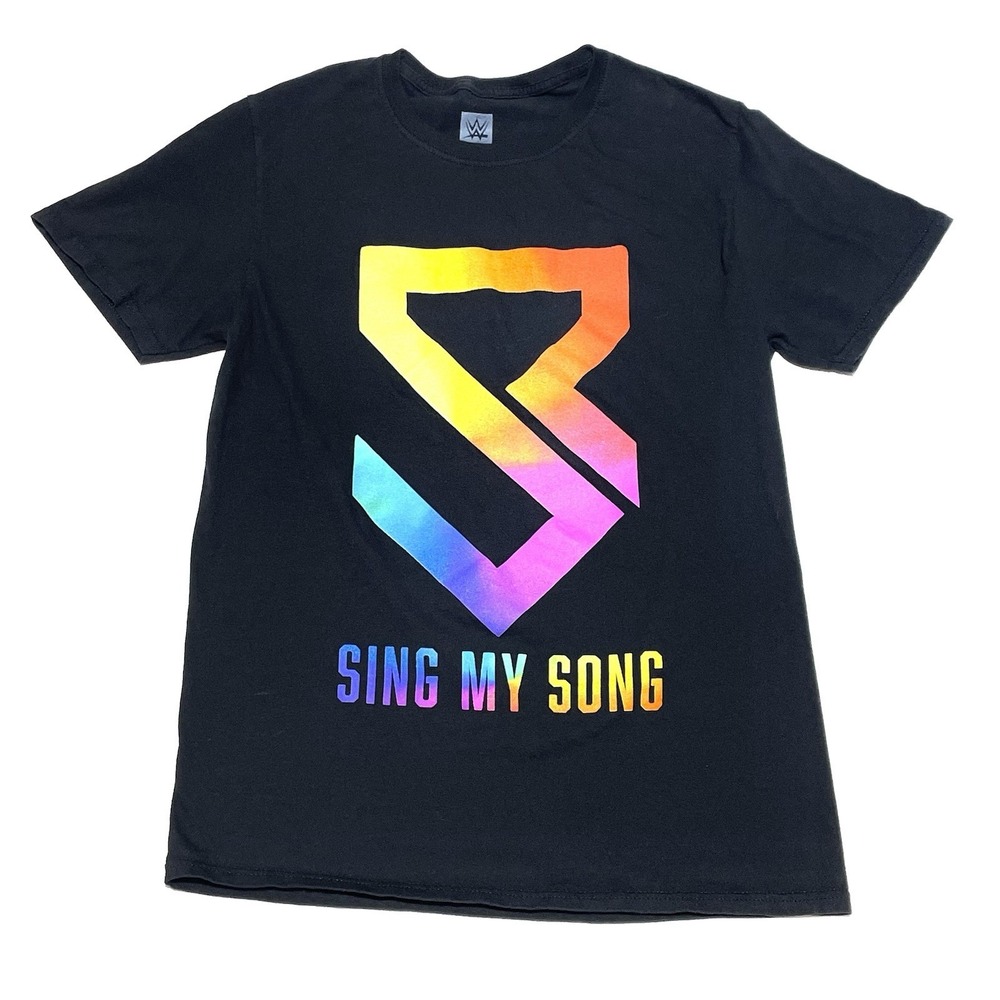 Seth Freakin Rollins Men's Medium WWE Sing My Song Black M Graphic T-Shirt Tee